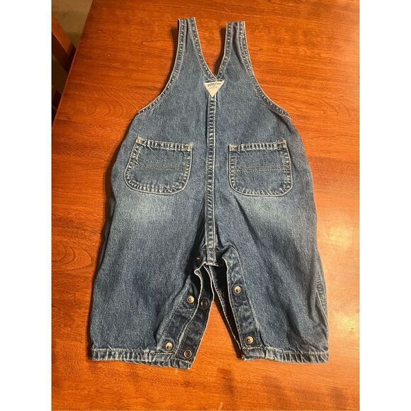 OshKosh BGosh Large Overalls Pleated Waist Blue Label - Picture 4 of 5